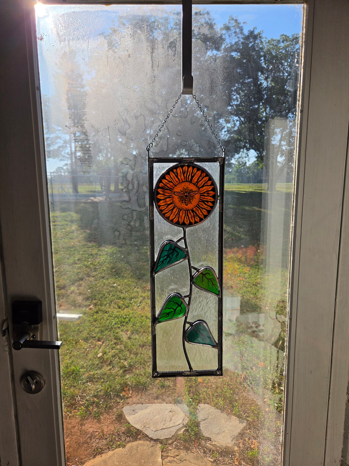 Hanging sunflower 3 24inx8in