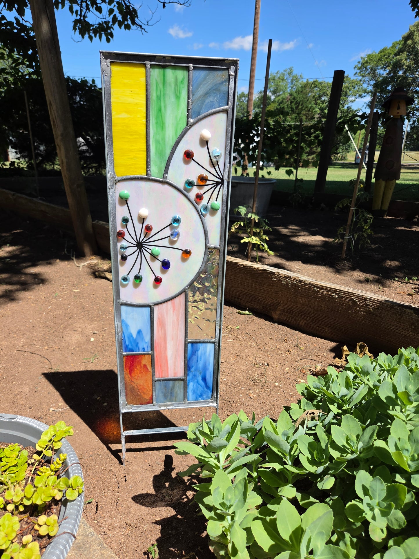 Dandelion Garden Stake #6