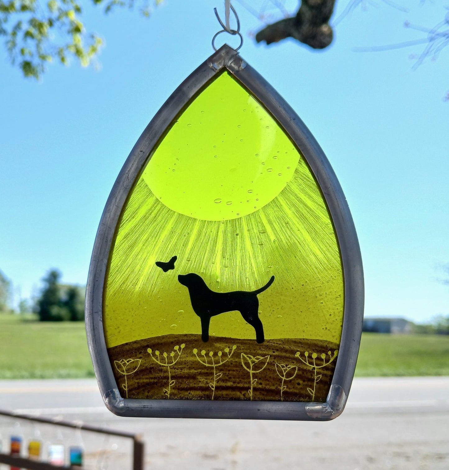 Dog and Butterfly Suncatchers