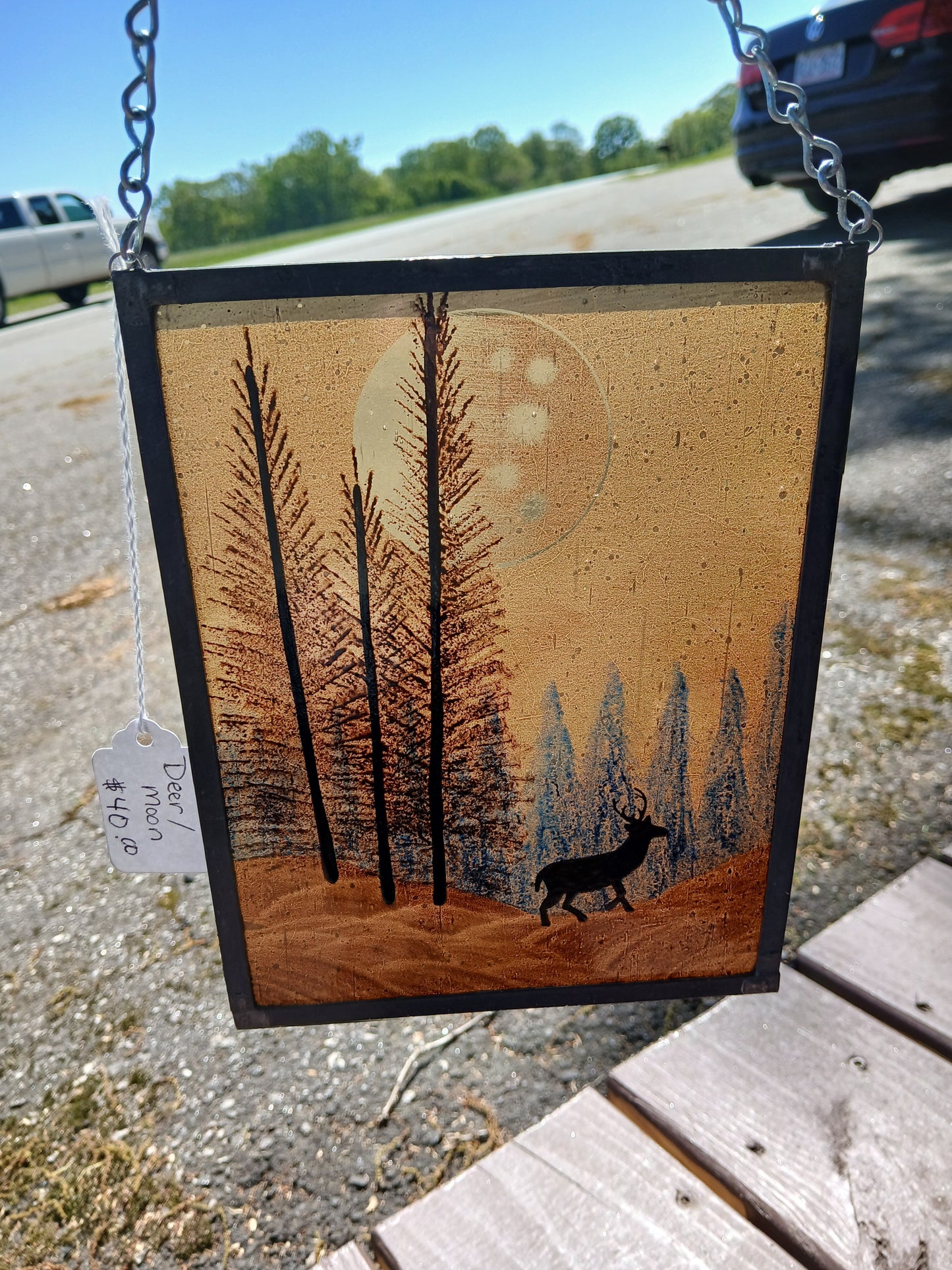 Elk with Moon