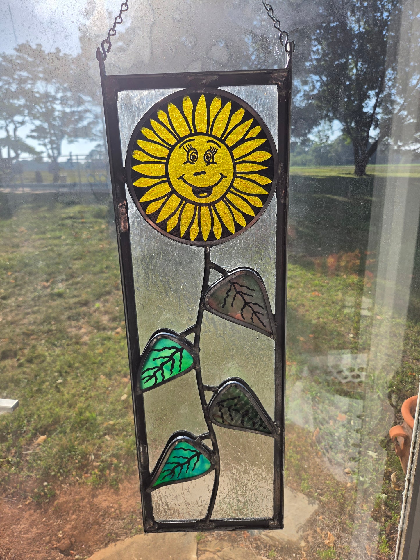 Hanging sunflower 4 24inx8in