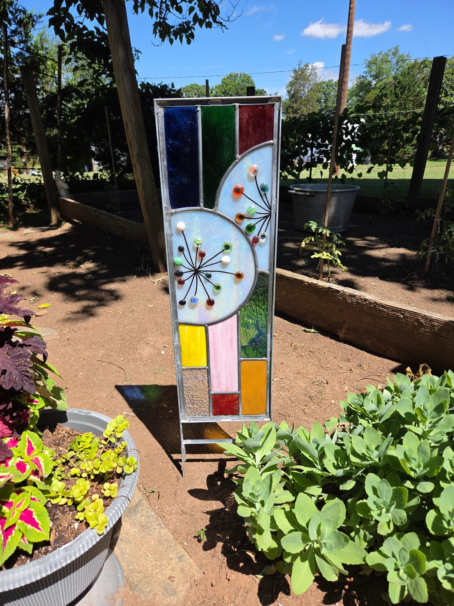 Dandelion Garden Stake #7