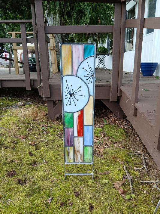 Dandelion garden stake 3
