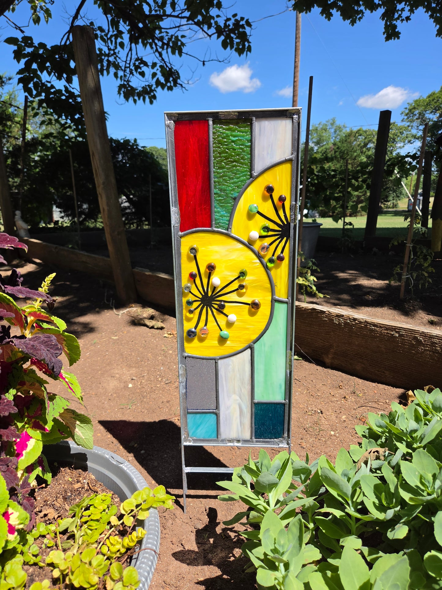 Dandelion Garden Stake #2