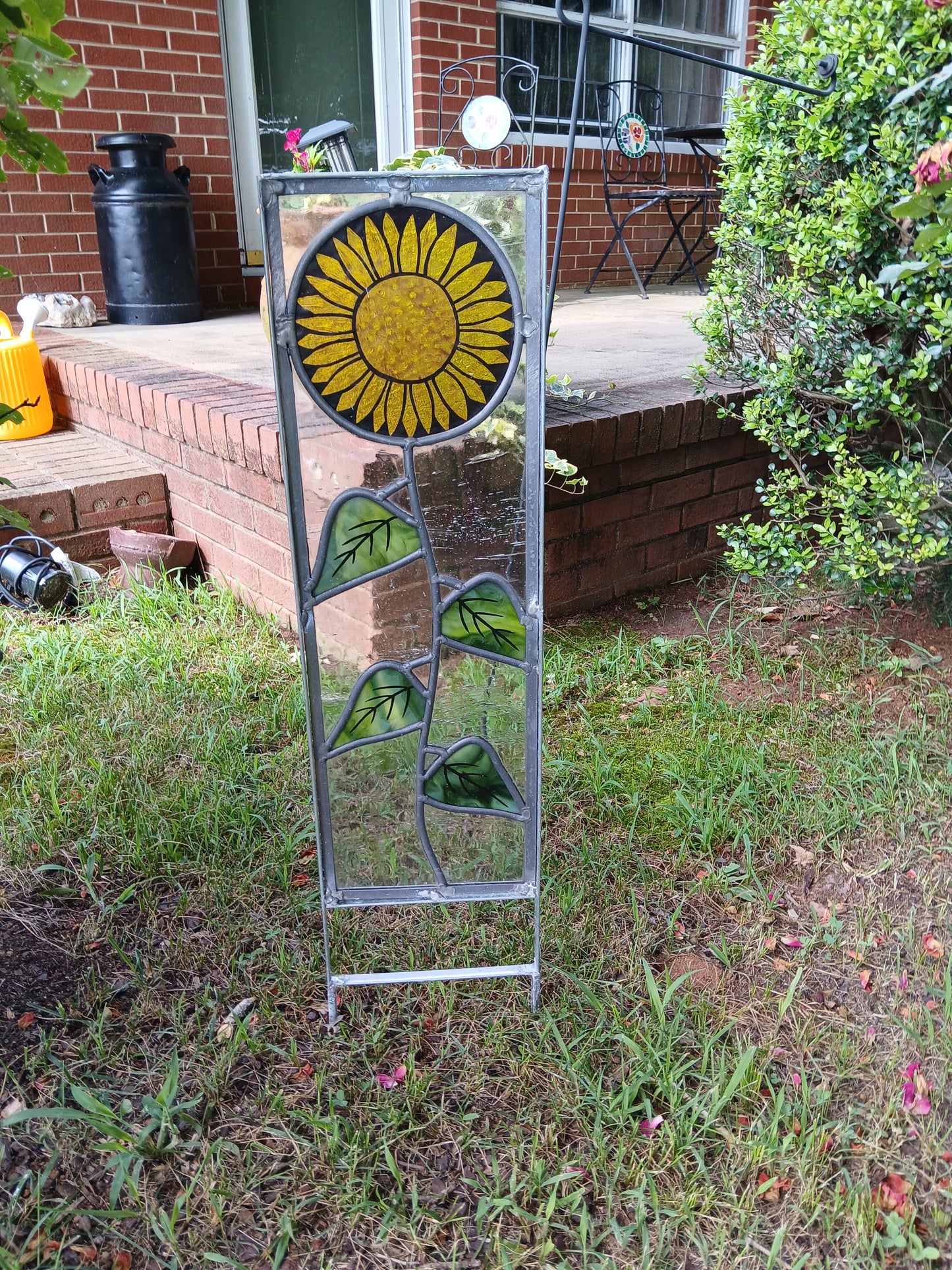 Sunflower garden stake 7