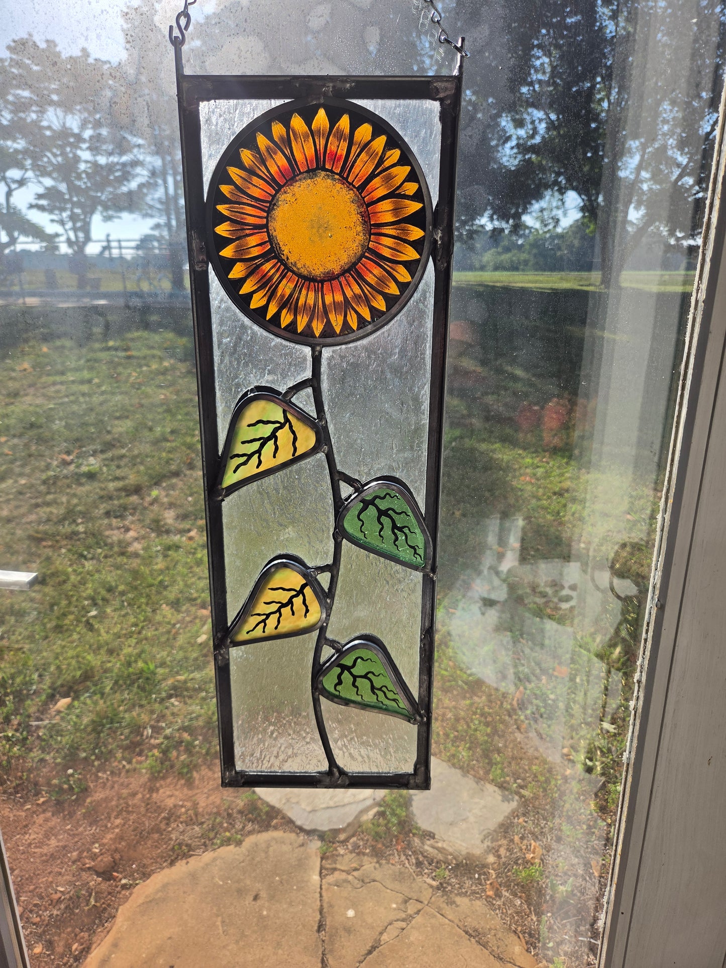 Hanging sunflower 1 24inx8in