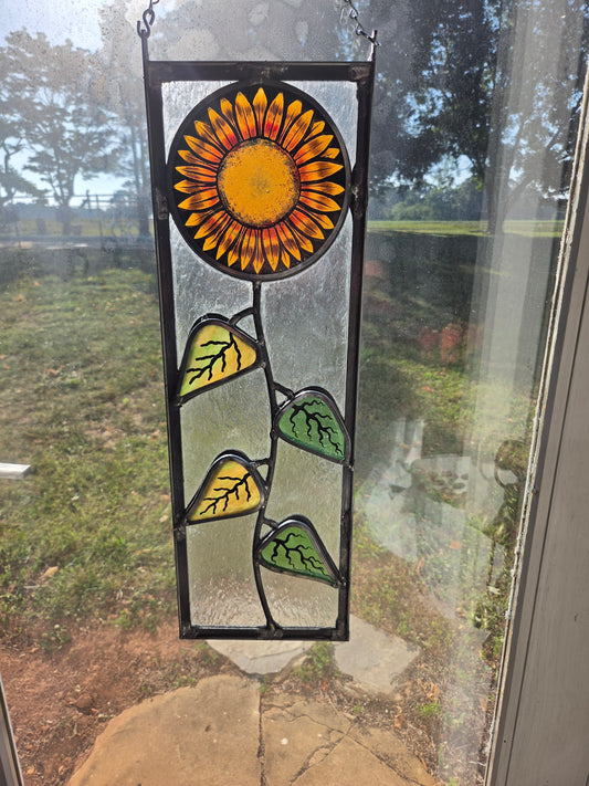 Hanging sunflower 1 24inx8in