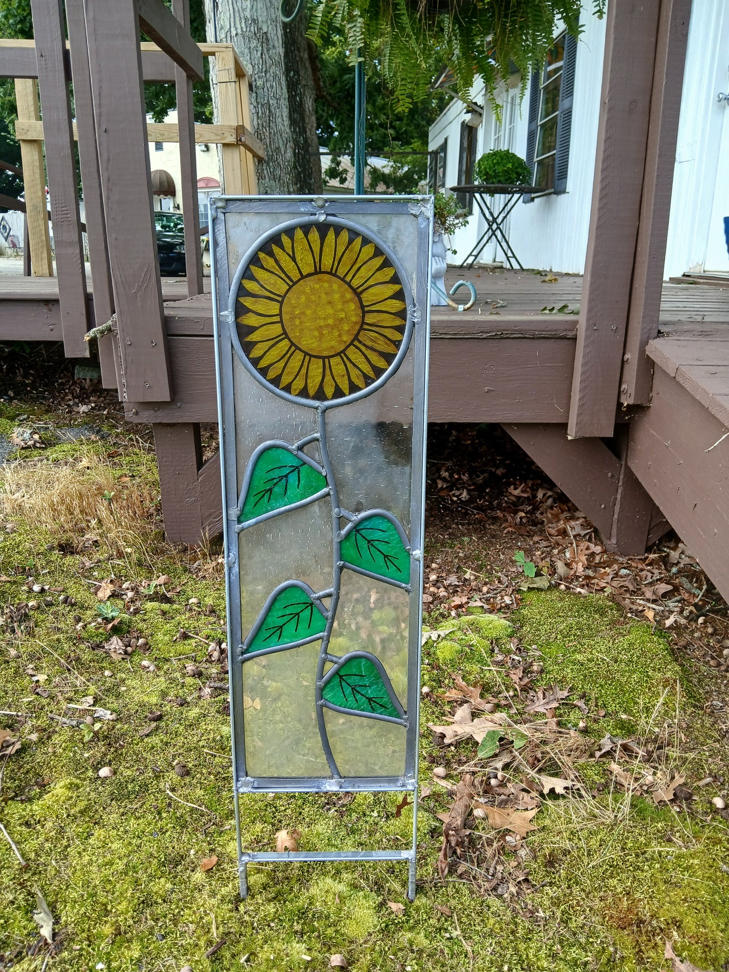 Sunflower garden stake 4