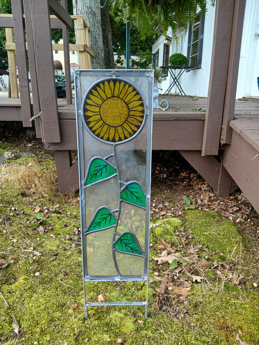 Sunflower garden stake 4