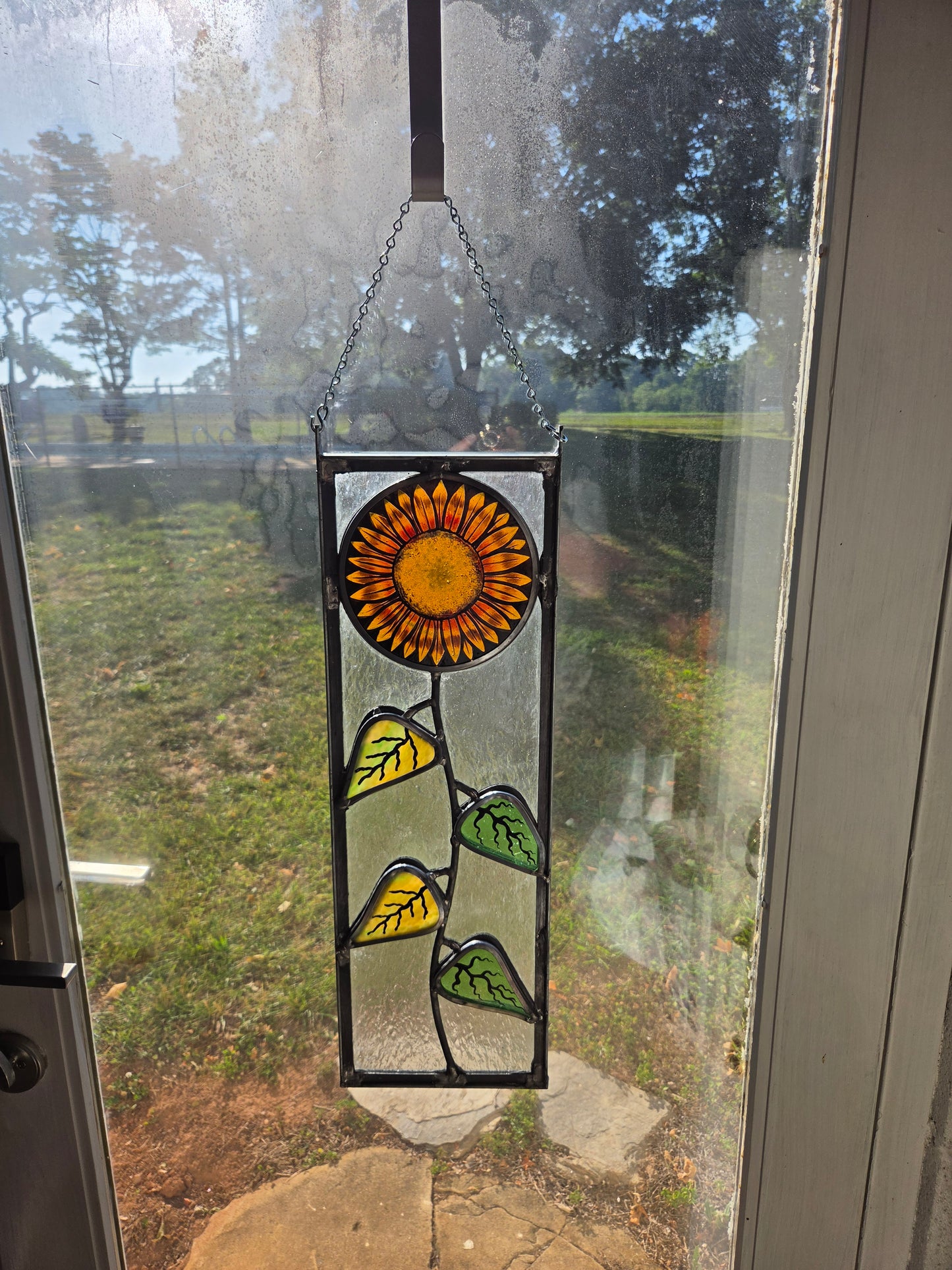 Hanging sunflower 1 24inx8in