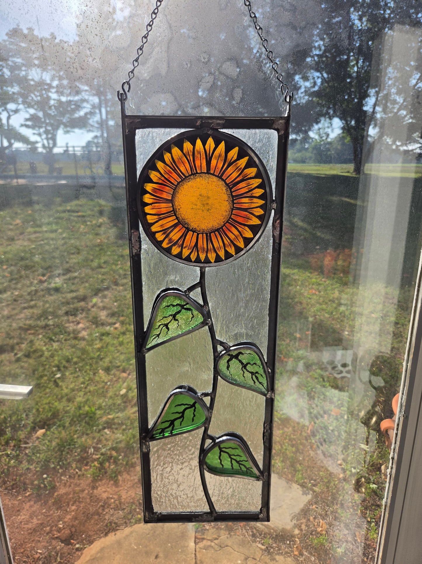 Hanging sunflower 2 24inx8in