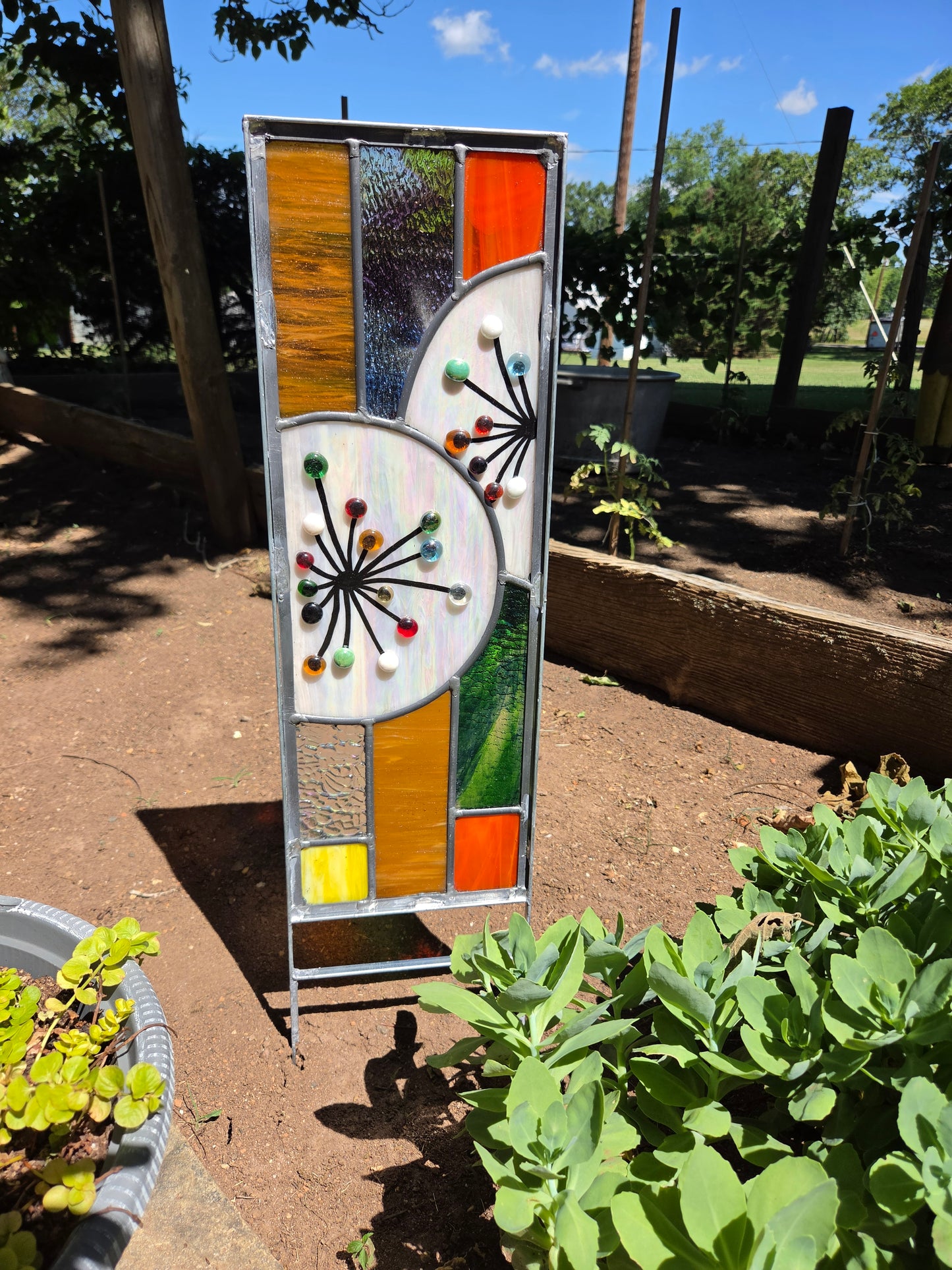 Dandelion Garden Stake #4