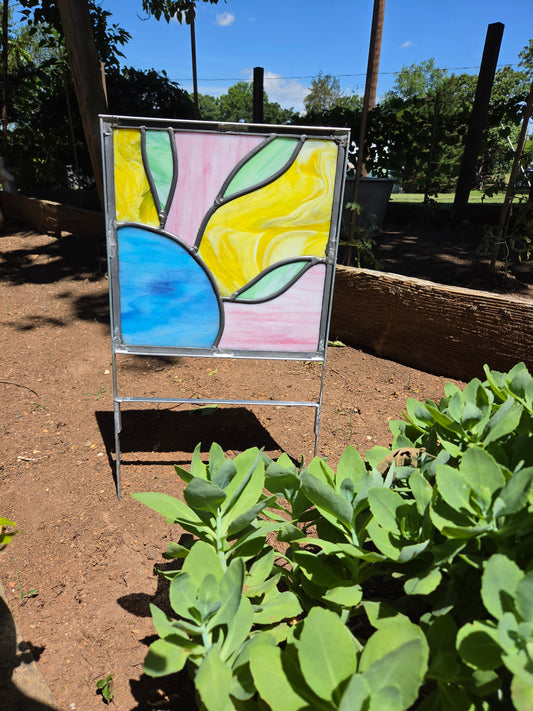 Stained Glass Garden Stake