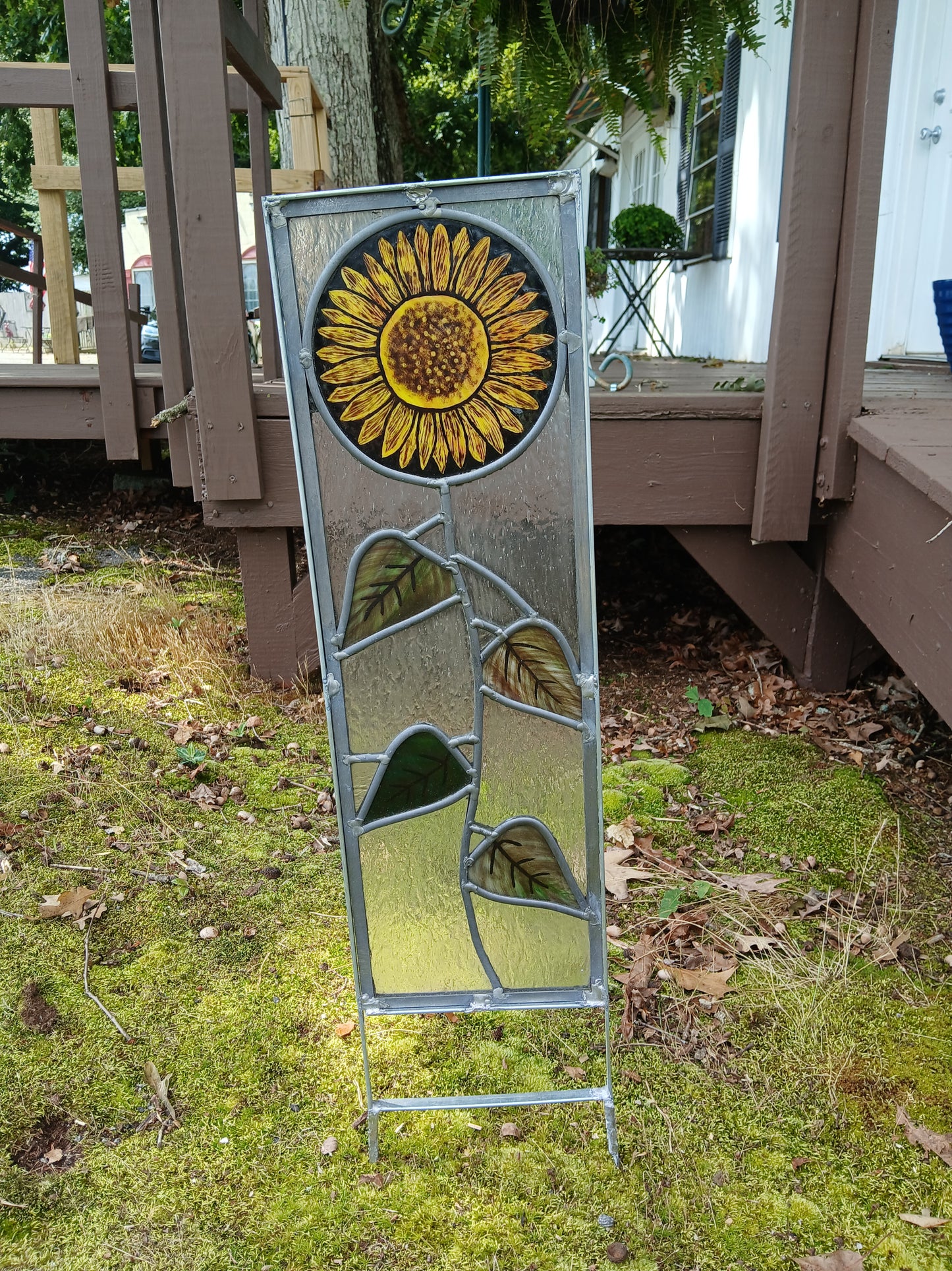Sunflower garden stake 9